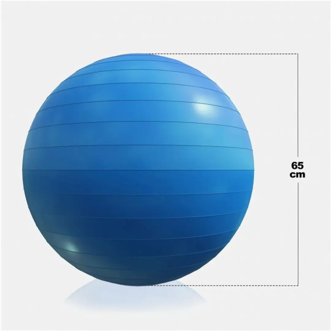 Gorilla Sports Fitnessbal 65cm - Blauw