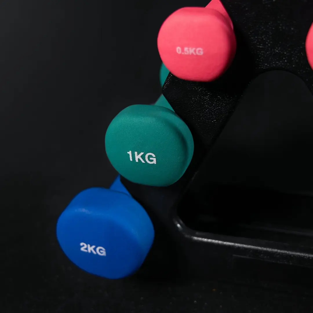 Gorilla Sports Aerobic Halterrek - 6 Gewichten - Zwart