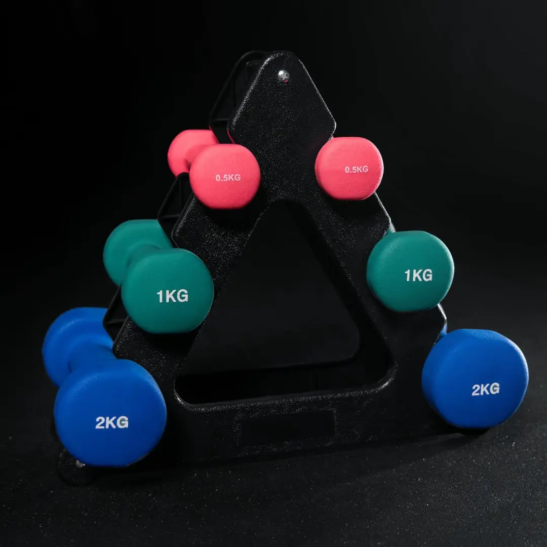 Gorilla Sports Aerobic Halterrek - 6 Gewichten - Zwart