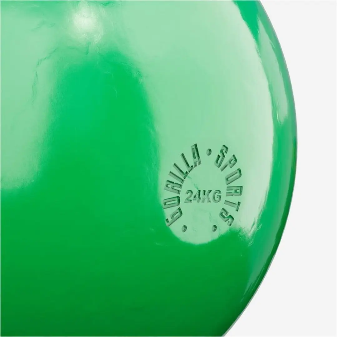 Gorilla Sports Kettlebell Competitie 24 kg - Staal - Groen