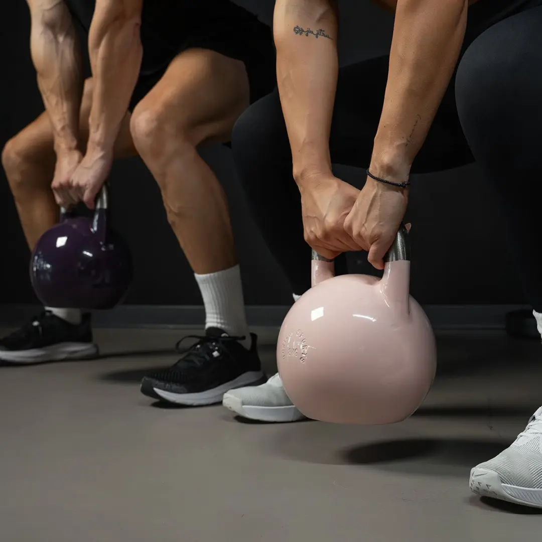 Gorilla Sports Kettlebell Competitie 28kg - Staal - Oranje