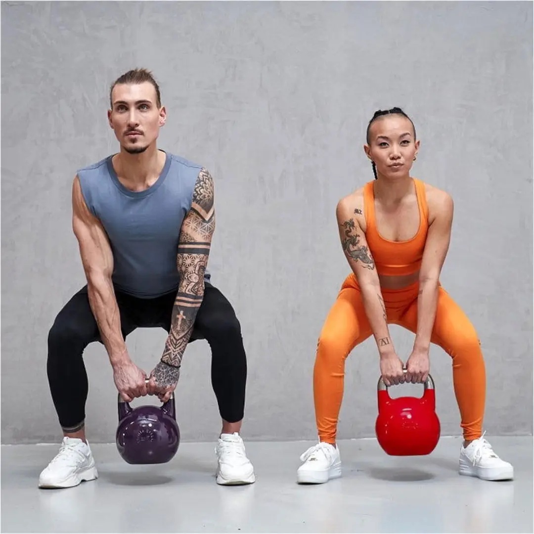 Gorilla Sports Competitie Kettlebel 32kg - Staal - Rood