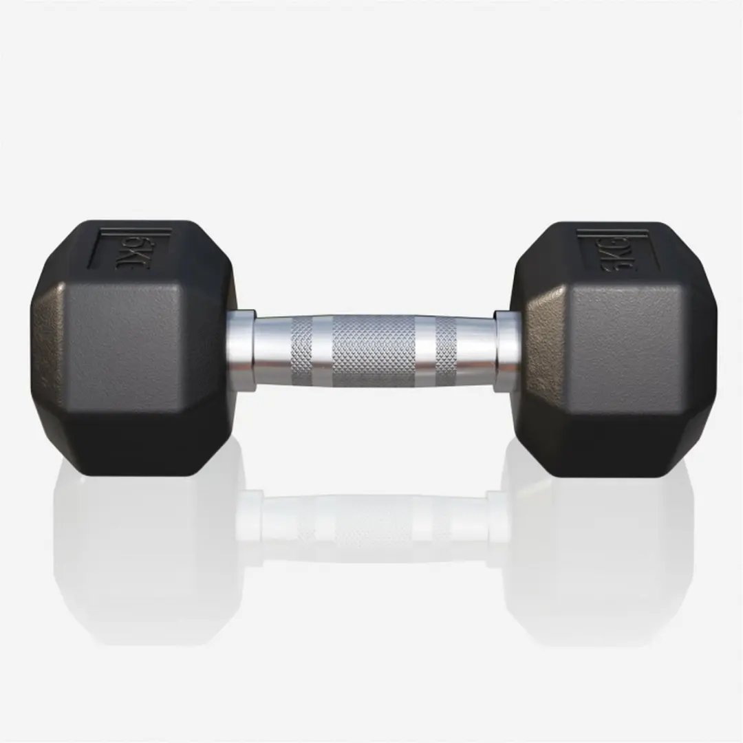 Gorilla Sports Dumbbel 6 kg - Gietijzer - Hexagon - Zwart