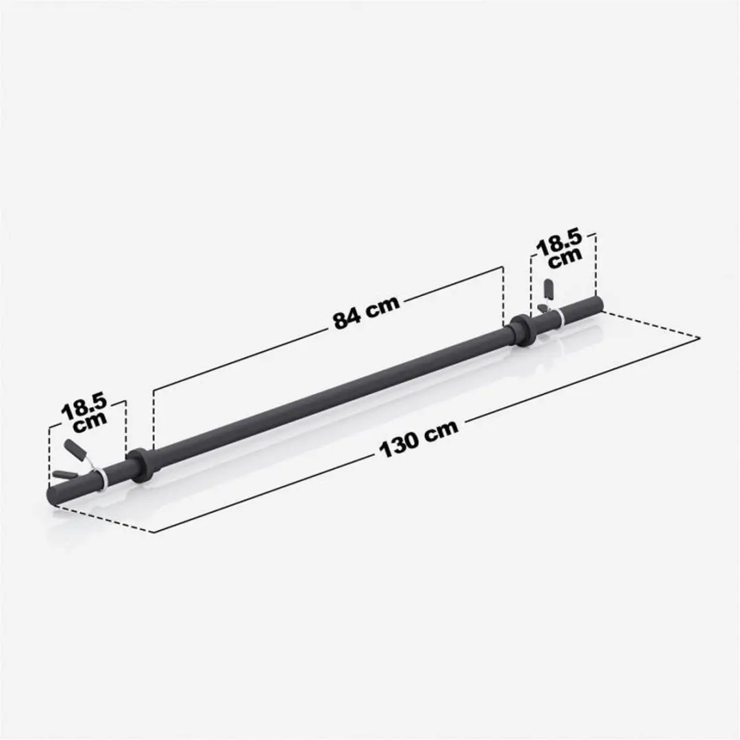 Gorilla Sports Aerobic Halterstang 130cm 30mm - Incl. Veersluiting
