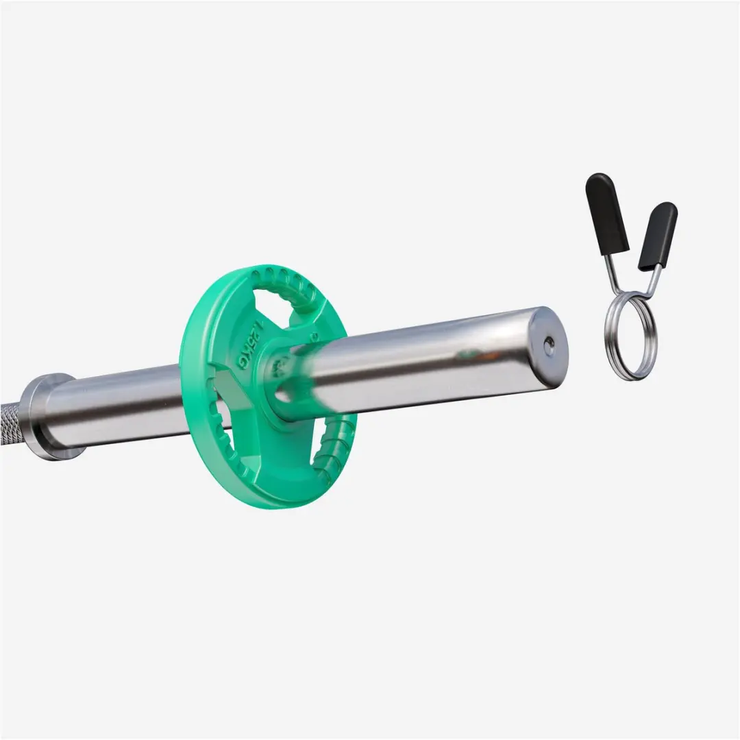 Gorilla Sports Halterschijf 1,25 kg - Gripper Gietijzer 50mm - Groen