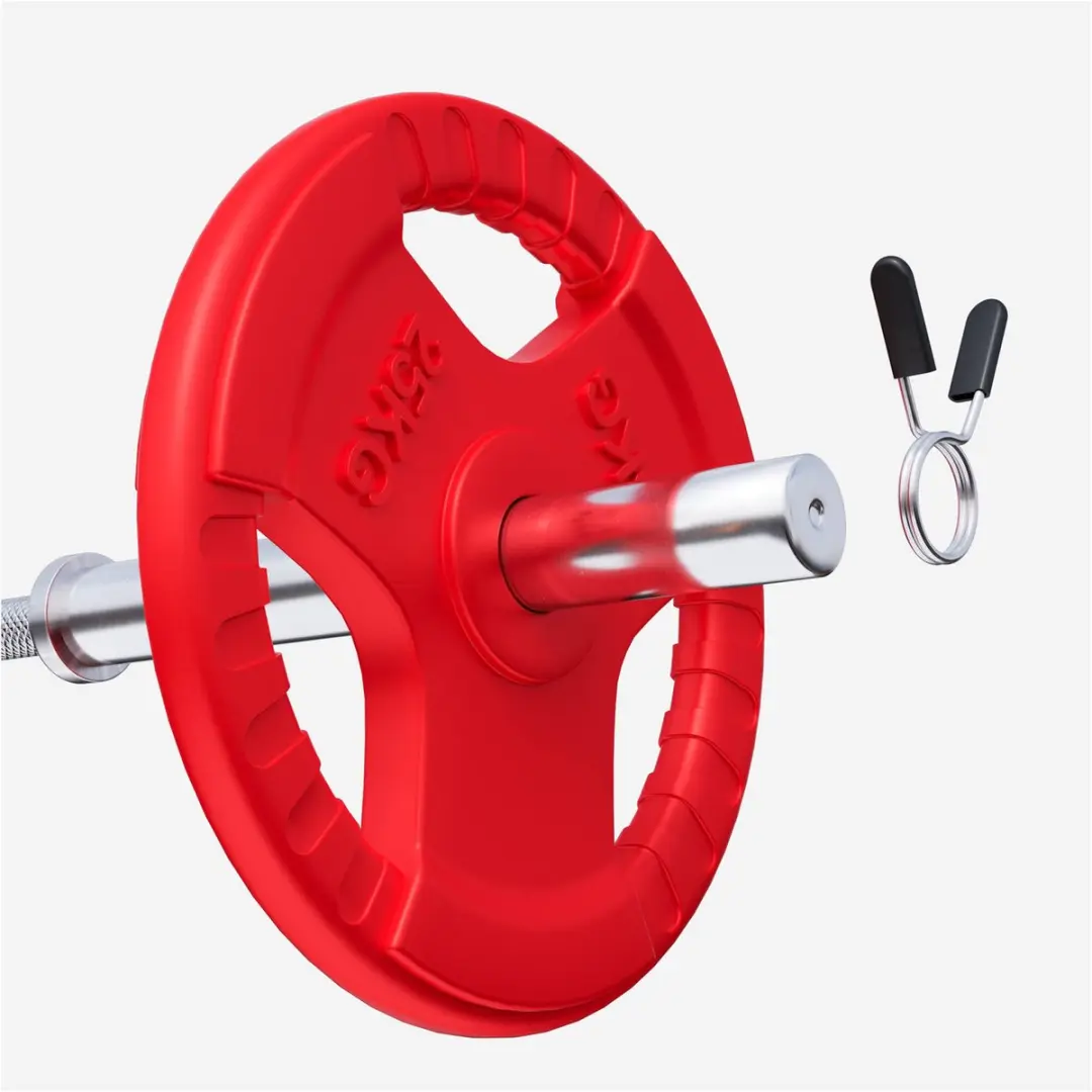 Gorilla Sports Halterschijf 25kg - 50mm - Gripper Gietijzer