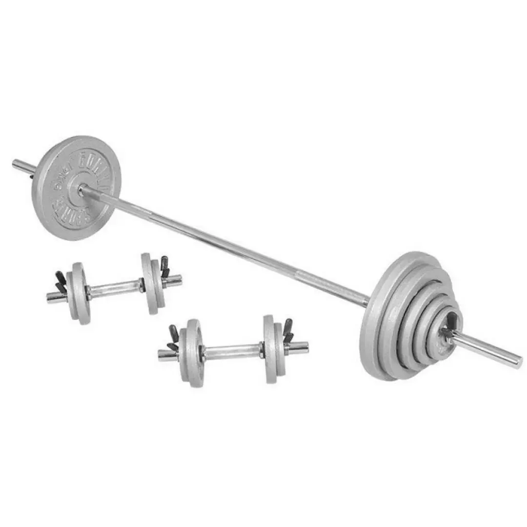 Gorilla Sports Halterset 100kg - Gietijzer - 27 Stuks
