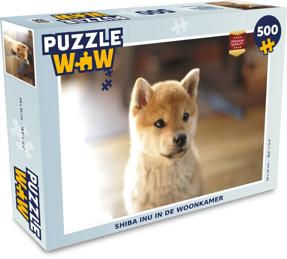 PuzzleWow Shiba Inu Woonkamer Legpuzzel 500 Stuks
