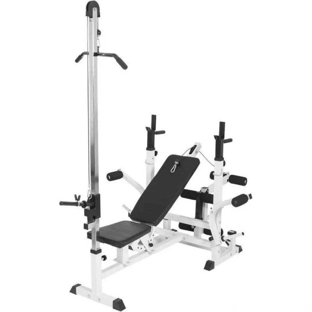 Gorilla Sports Halterbank met Lat Pulley