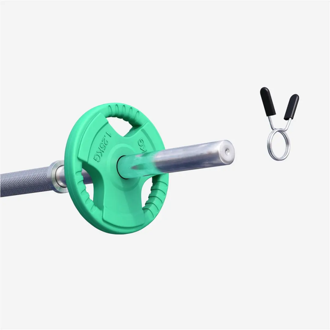 Gorilla Sports Halterschijf 1,25 kg - Gripper Gietijzer Groen