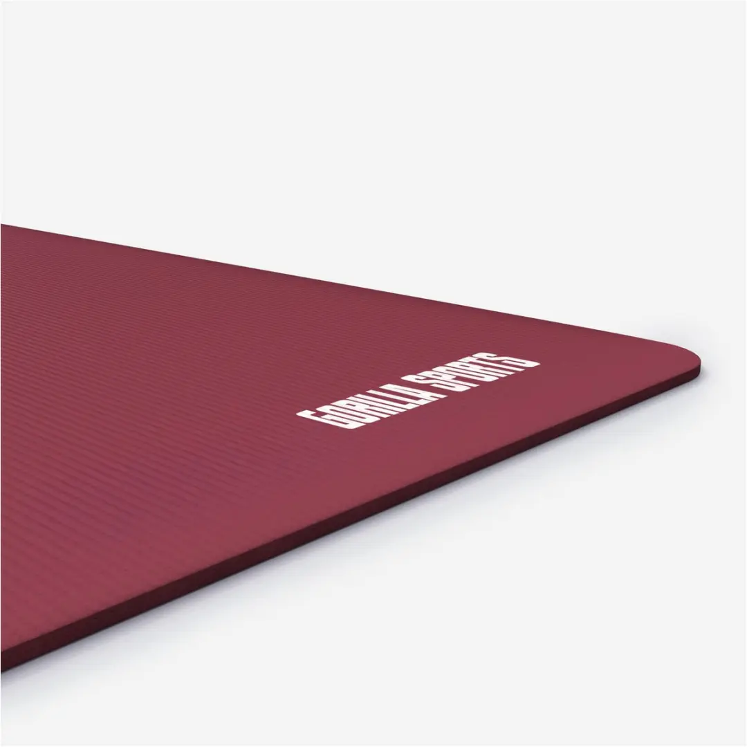 Gorilla Sports Yogamat Deluxe 190x100cm Robijn - afbeelding 6 van 6