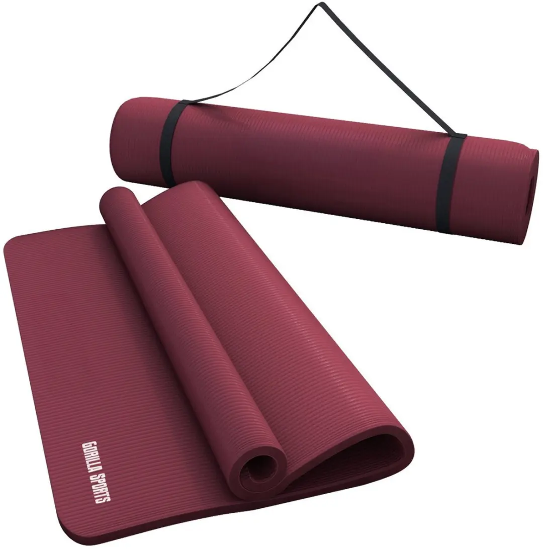 Gorilla Sports Yogamat Deluxe 190x100cm Robijn