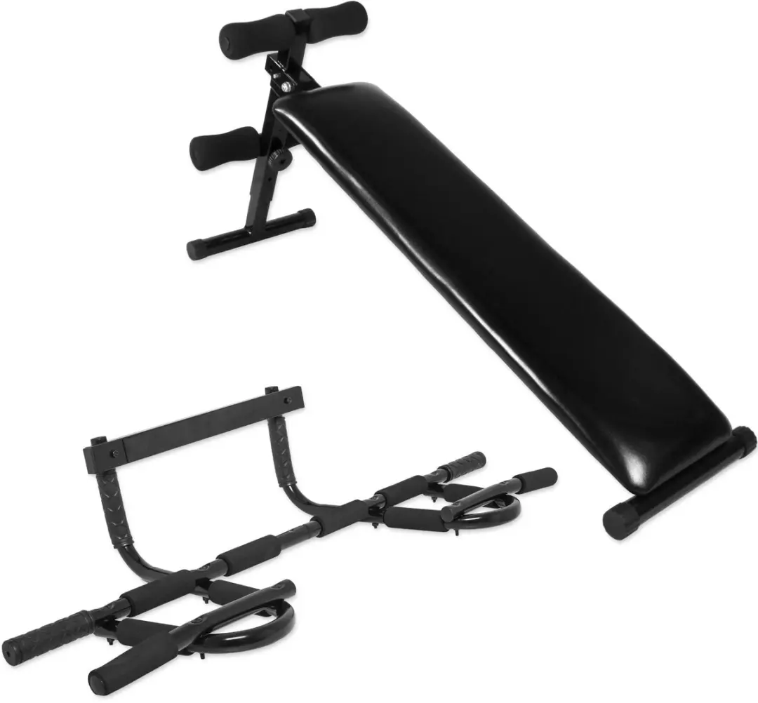 Gorilla Sports Buikspierbank met Optrekstang