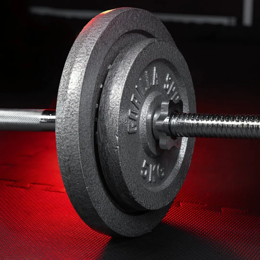 Gorilla Sports Halterschijven 30kg Gietijzer - 8 Stuks