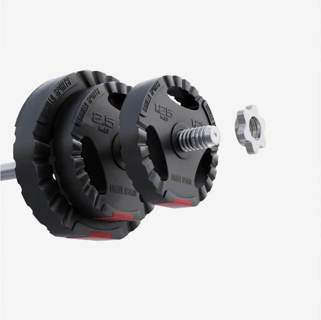 Gorilla Sports Halterschijven Set 17,5 kg - 30mm - 6 Stuks