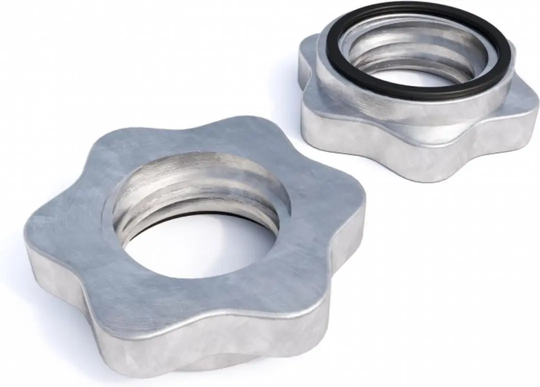 Gorilla Sports Haltersluiting 30mm - Set van 2 - Chroom