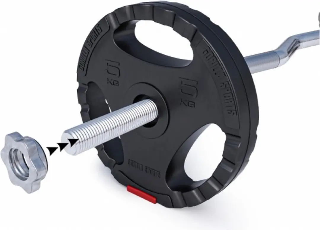 Gorilla Sports Haltersluiting 30mm - Set van 2 - Chroom