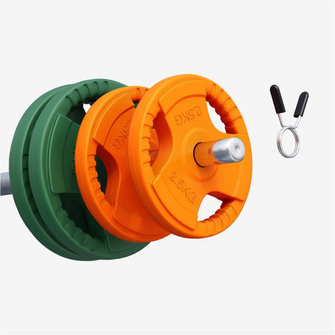 Gorilla Sports Halterschijven Set 30kg - Multikleur