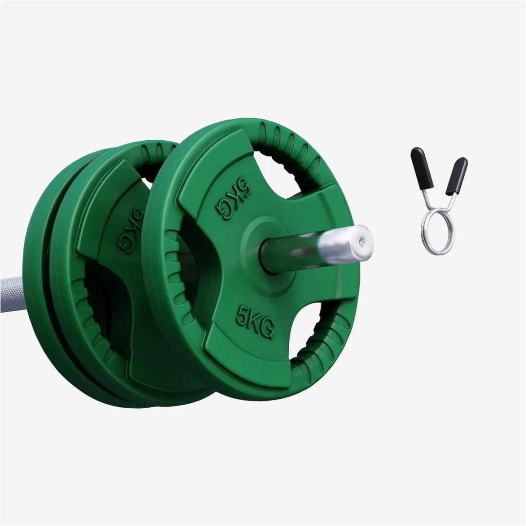 Gorilla Sports Halterschijven 30mm 3cm - 30kg (6x5kg) - Groen