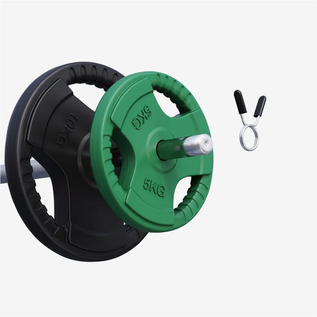 Gorilla Sports Halterschijven Set 30kg - 2x5kg + 2x10kg - Multikleur