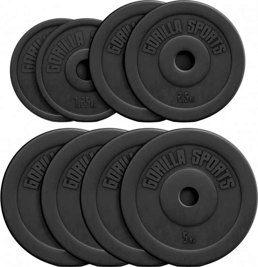 Gorilla Sports Halterschijven Set 27,5 kg