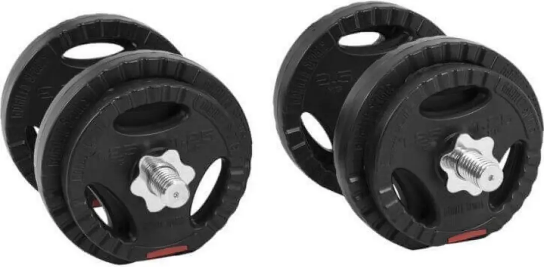 Gorilla Sports Dumbbellset 20kg - Verstelbaar - 14-delig - Zwart