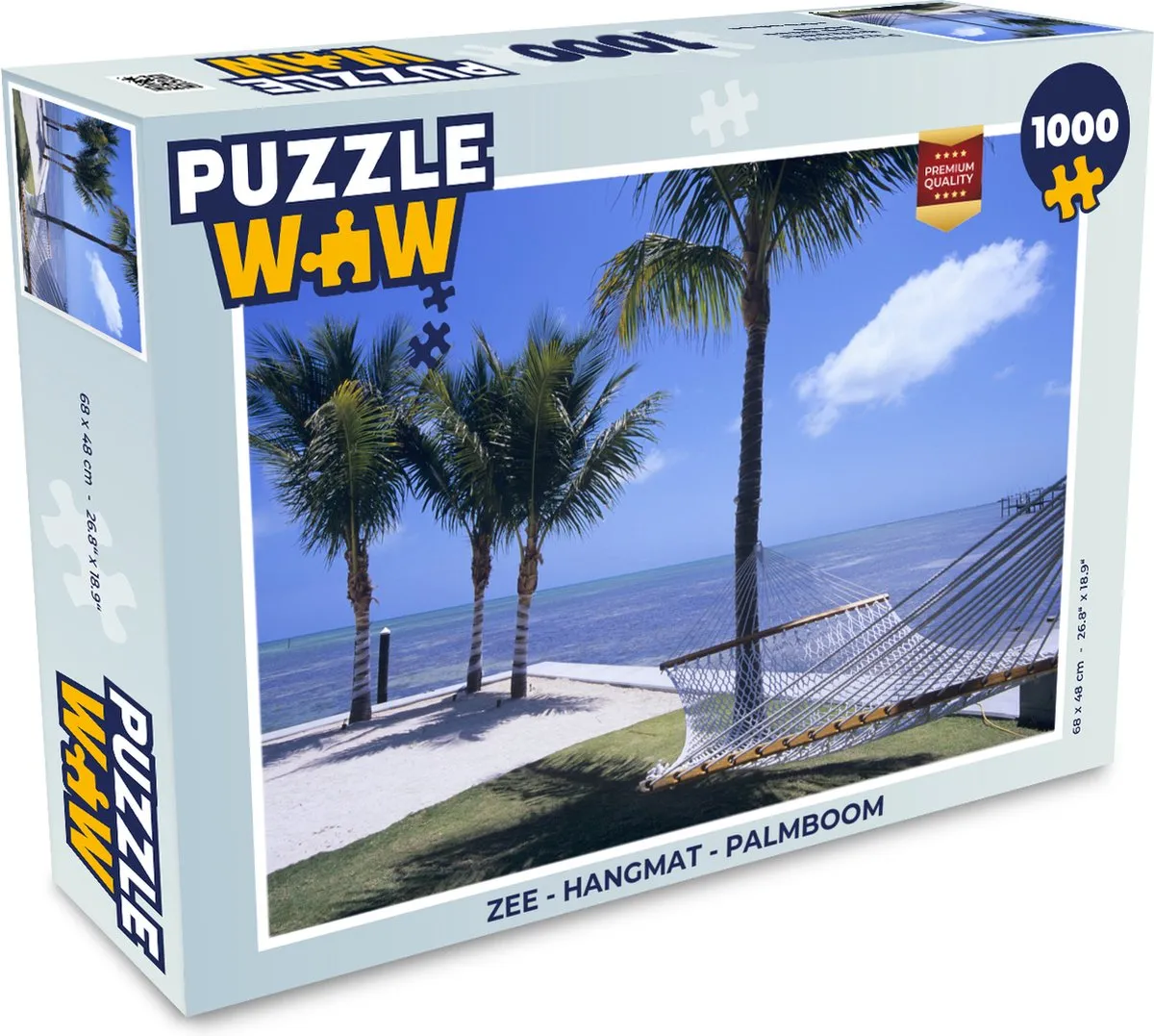 PuzzleWow Zee Hangmat Legpuzzel 1000 Stuks