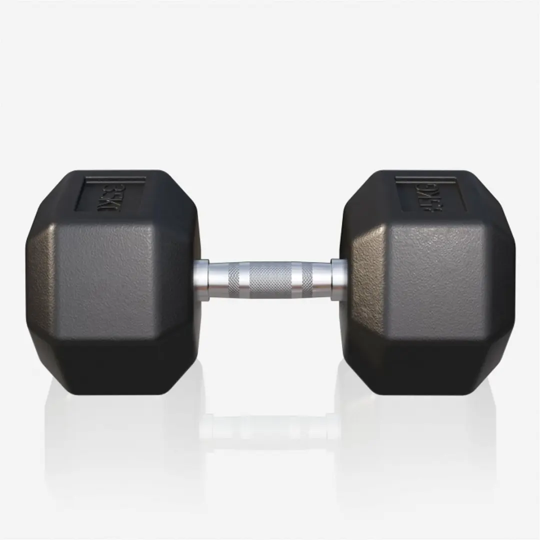 Gorilla Sports Dumbbel 35 kg - Gietijzer - Hexagon - Zwart
