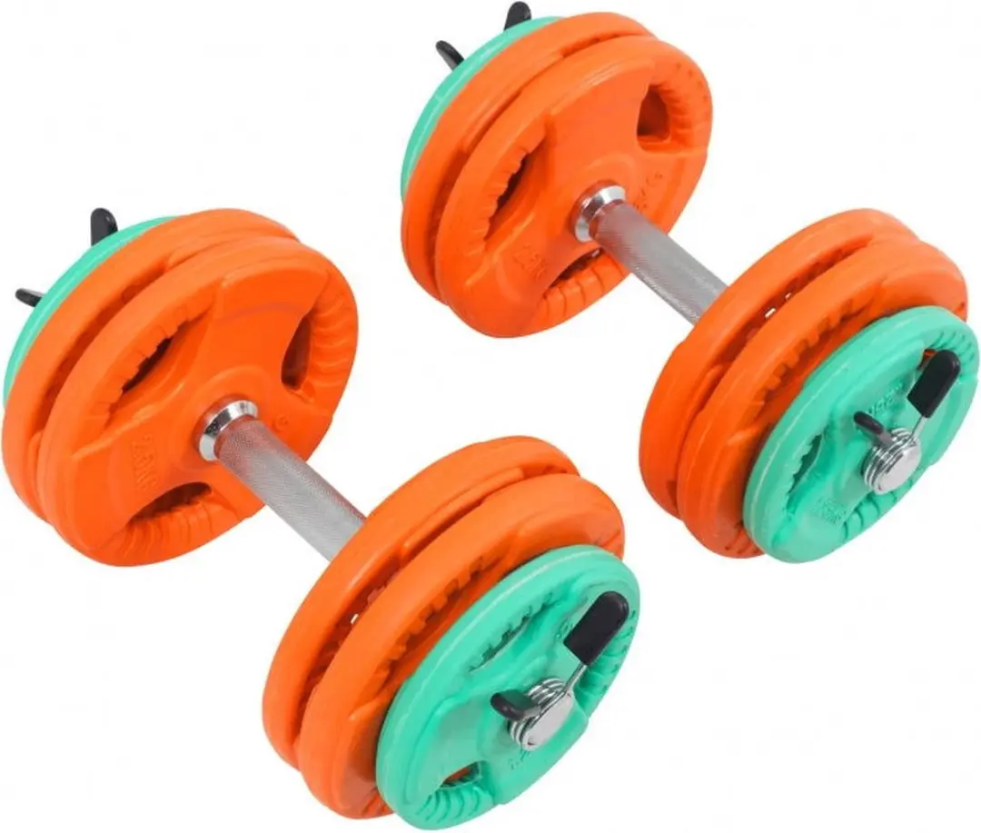 Gorilla Sports Dumbbellset 30kg - 18-delig - Multikleur