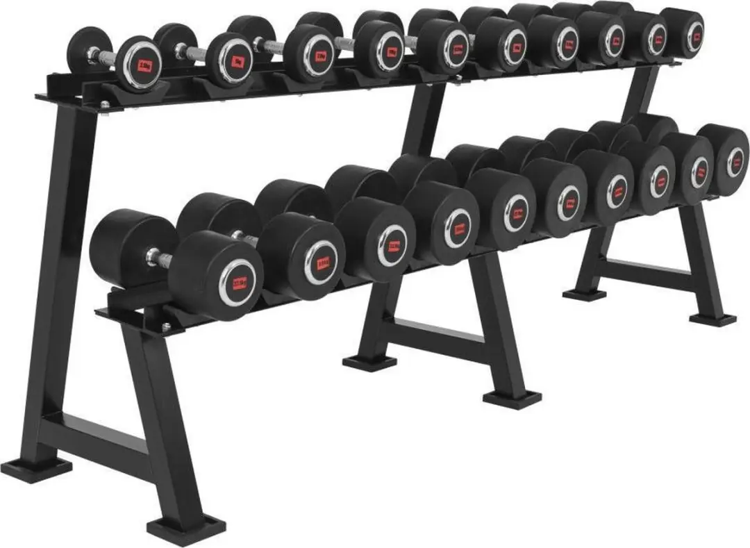 Gorilla Sports Dumbbell Rack - 20 Dumbbells - Zwart - afbeelding 6 van 6