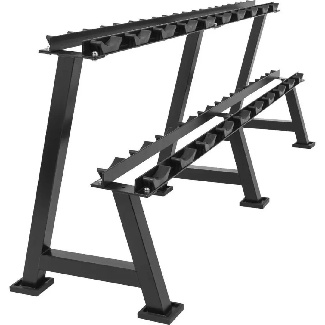 Gorilla Sports Dumbbell Rack - 20 Dumbbells - Zwart