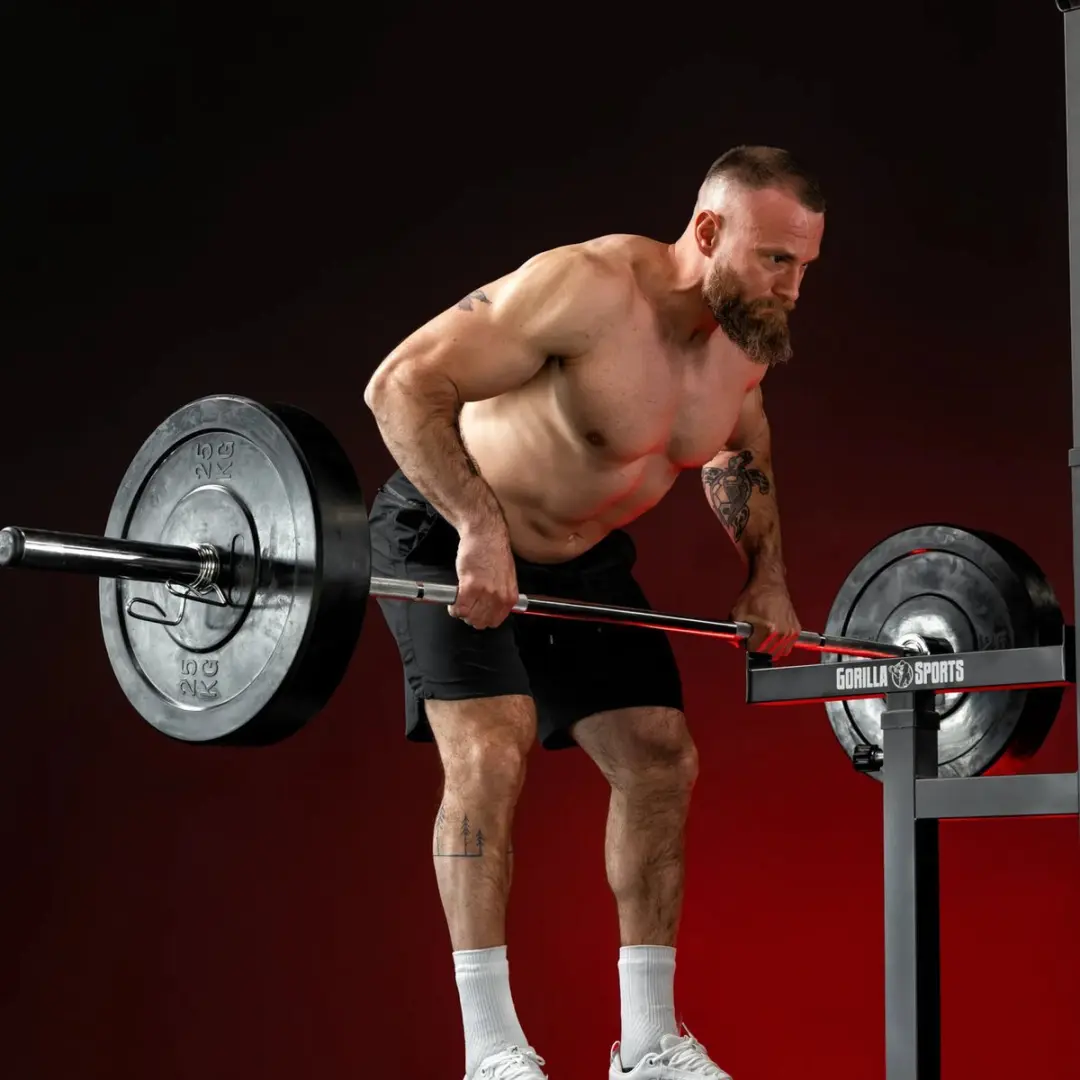 Gorilla Sports Bumper Plate 25kg - 50mm - Zwart