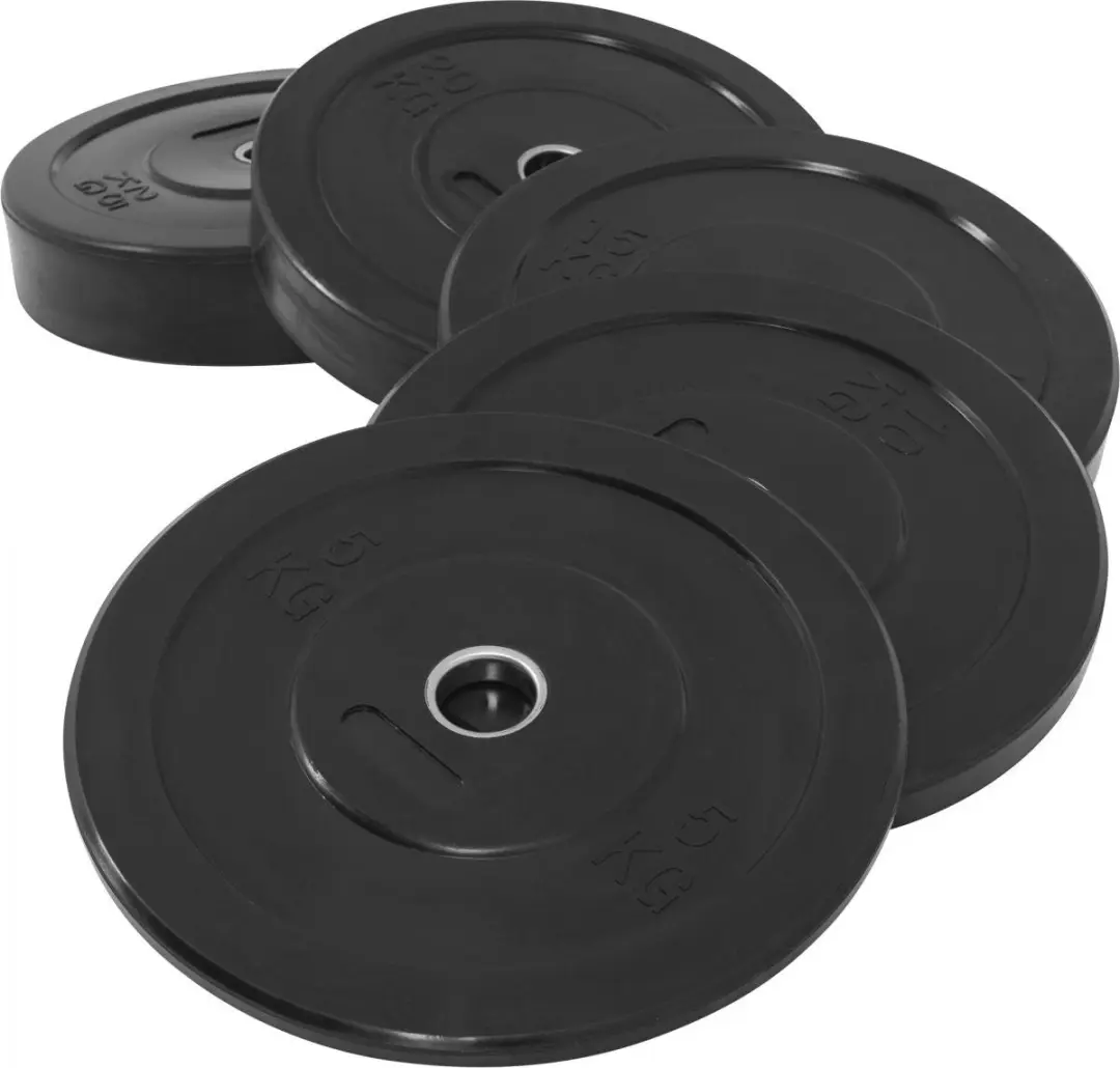 Gorilla Sports Bumper Plate 25kg - 50mm - Zwart