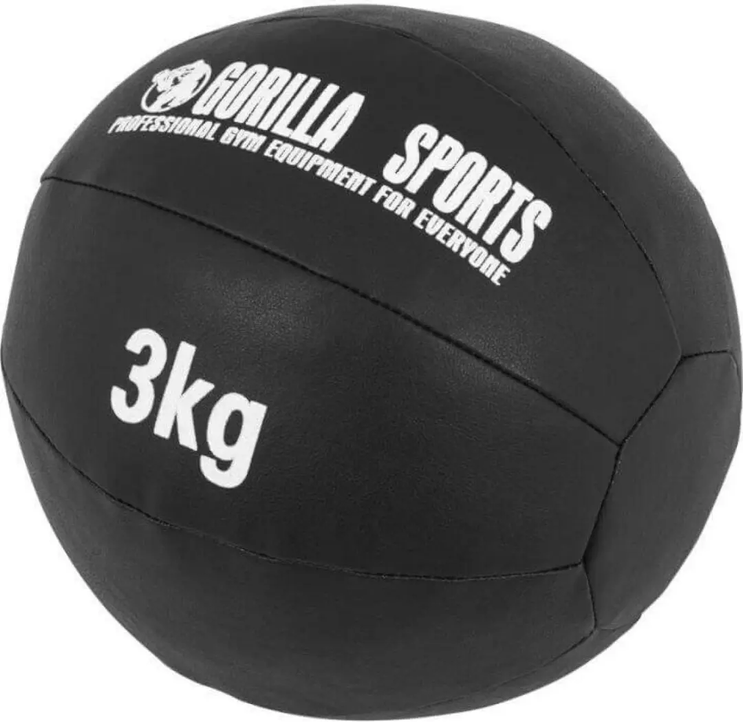 Gorilla Sports Medicijnbal 3 kg - Zwart