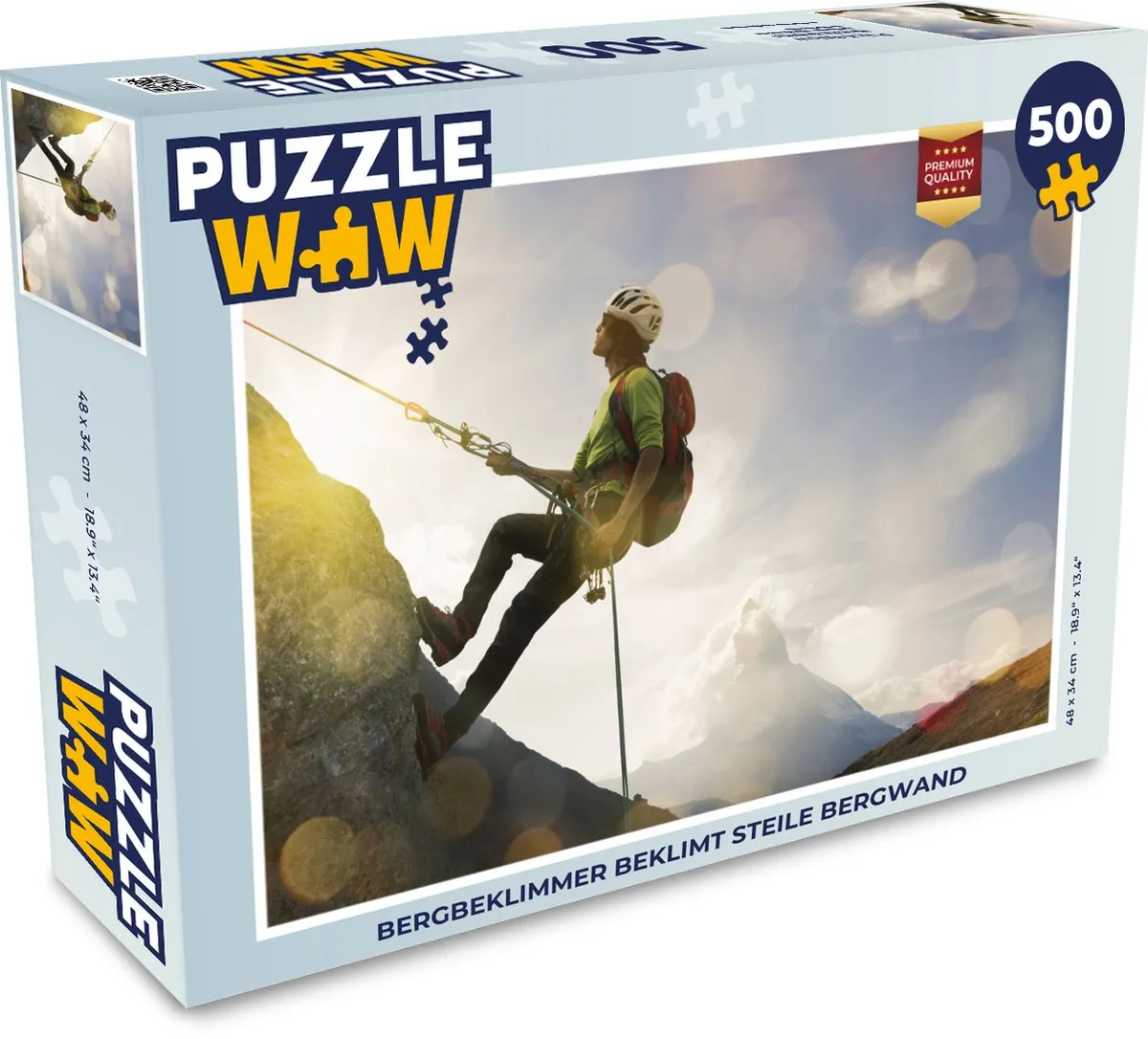 PuzzleWow Bergbeklimmer Legpuzzel 500 Stuks