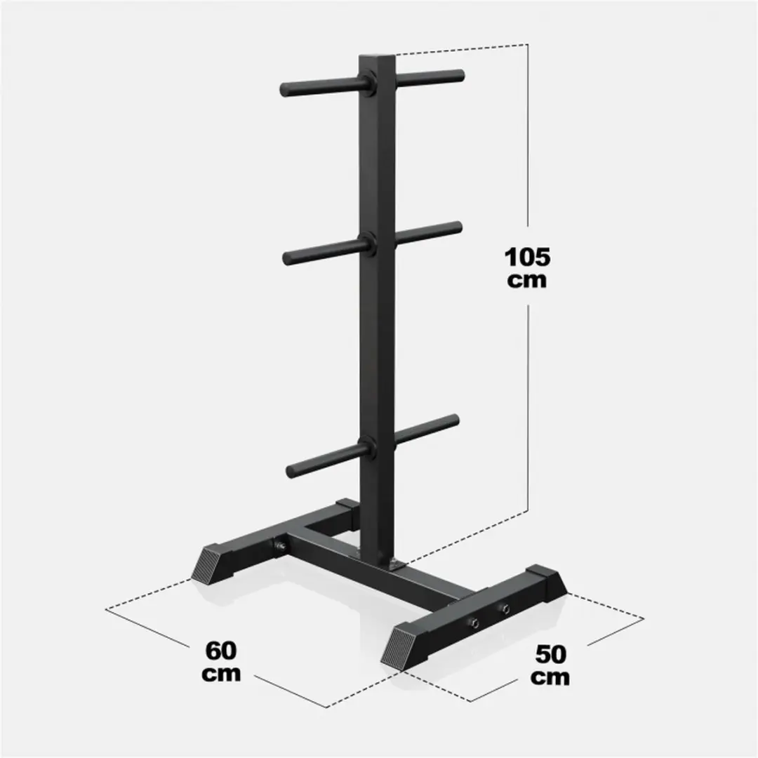 Gorilla Sports Schijvenstandaard 30/31mm - Halterrek - Zwart