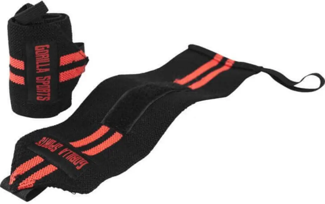 Gorilla Sports Polsbanden - Zwart/Rood