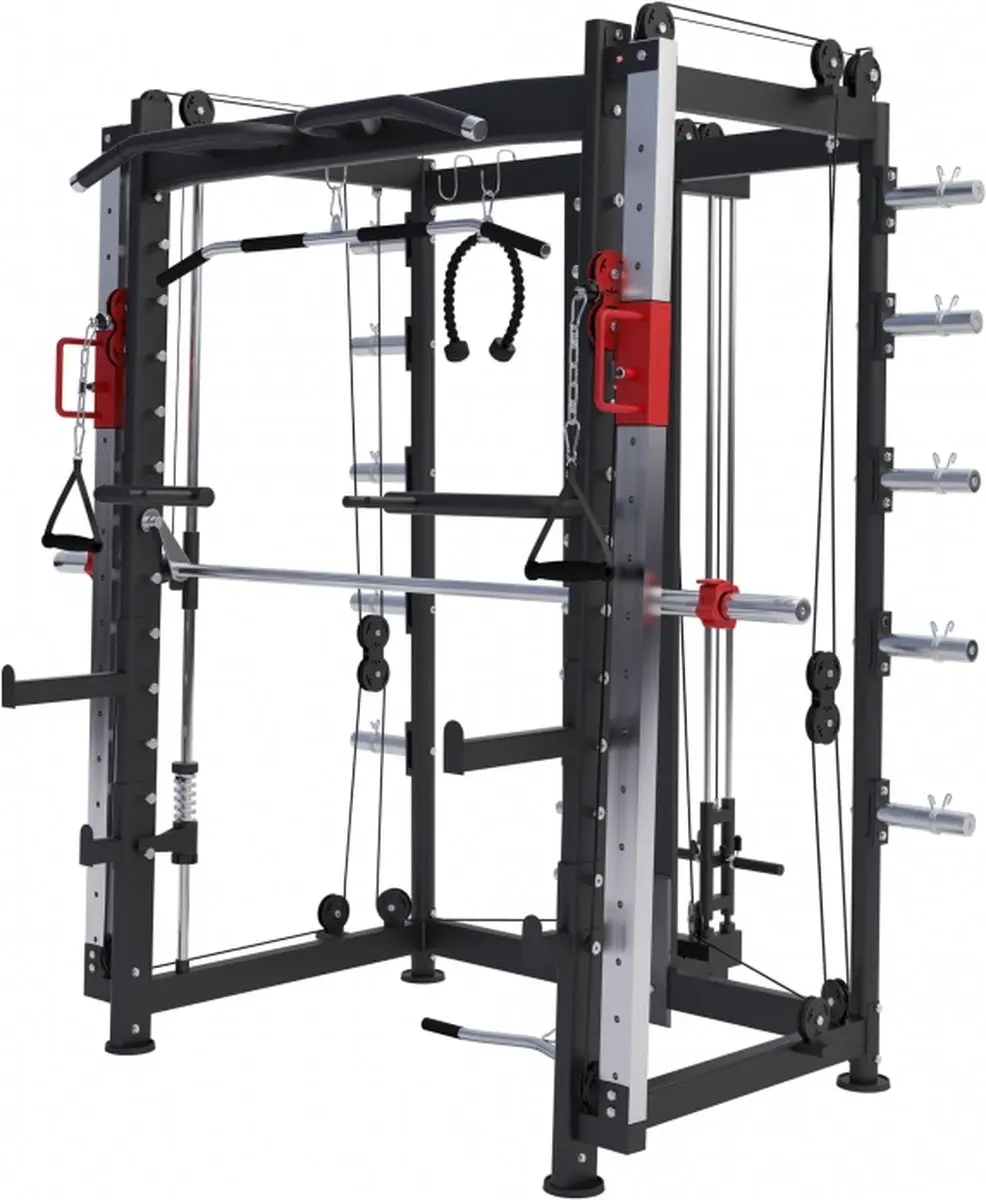 Gorilla Sports Smith Machine Multi Press - 48-delig - Zwart