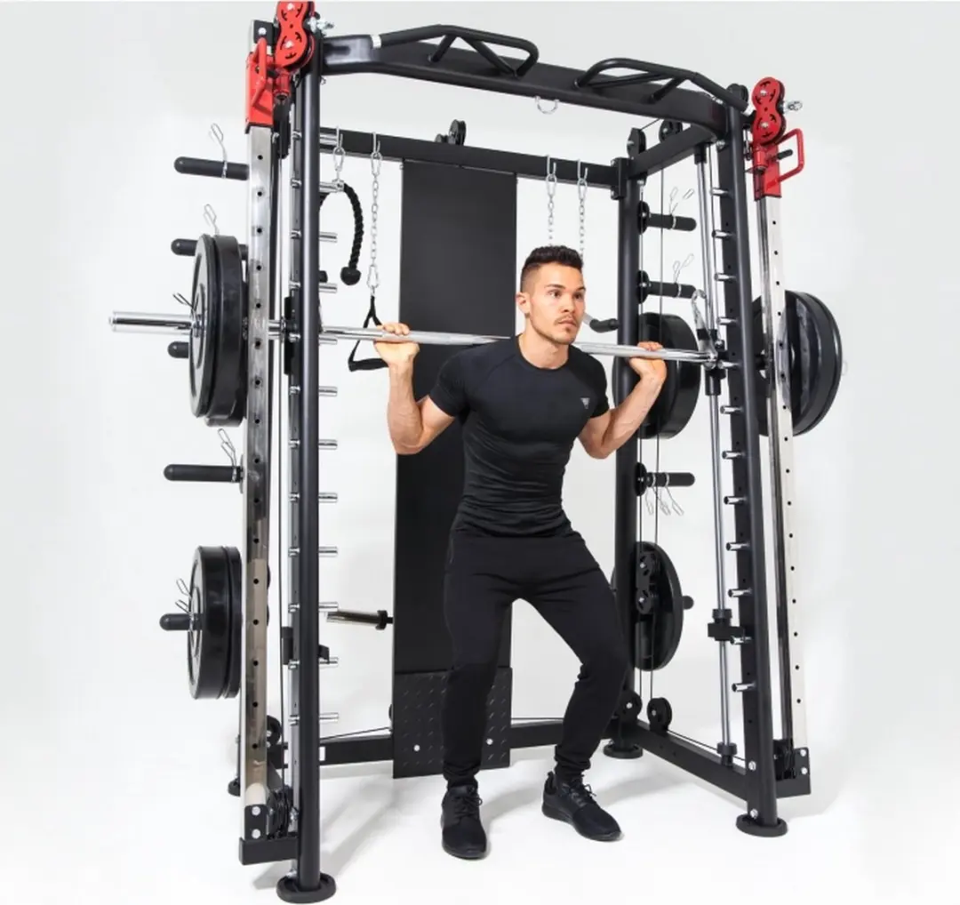 Gorilla Sports Smith Machine Multi Press - 48-delig - Zwart