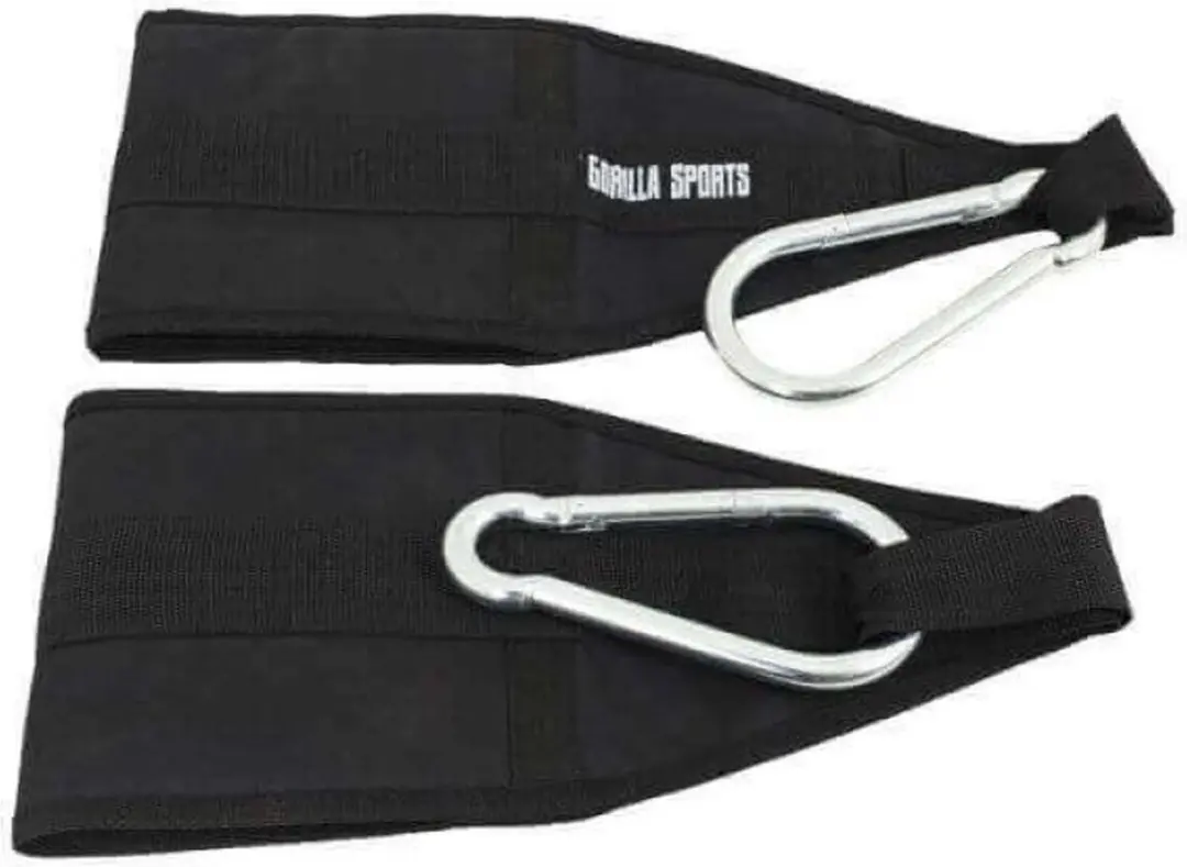 Gorilla Sports Buikspiertrainingslussen - Krachtstation - One Size - Zwart