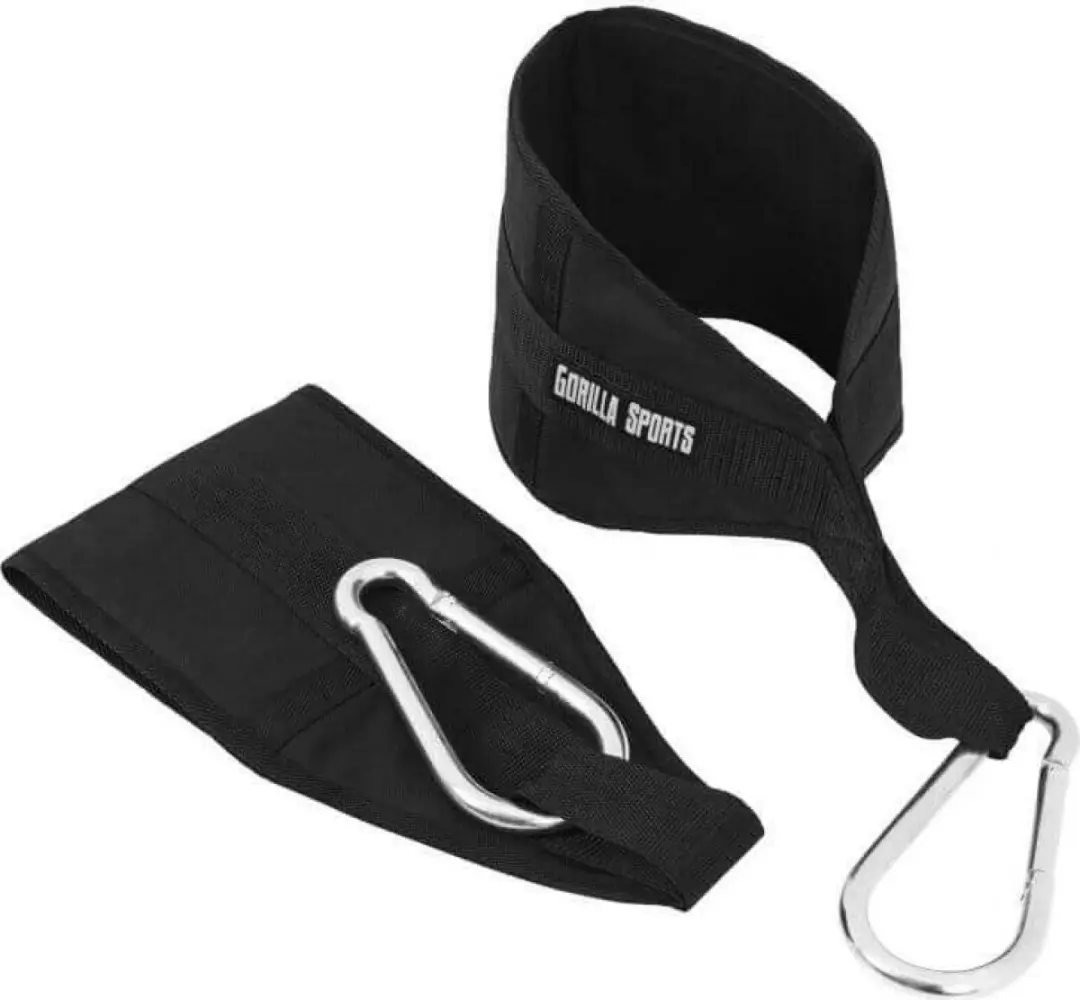 Gorilla Sports Buikspiertrainingslussen - Krachtstation - One Size - Zwart