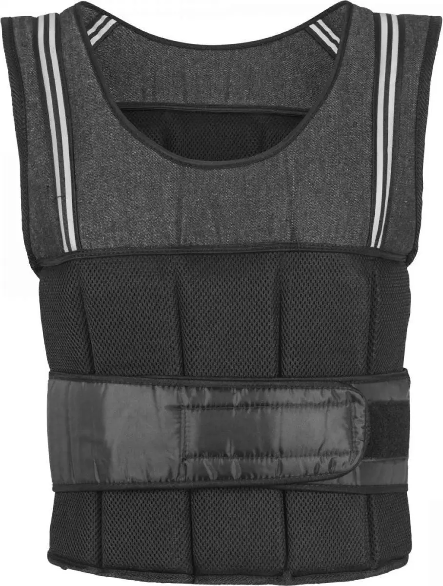 Gorilla Sports Gewichtsvest 10 kg - Zwart