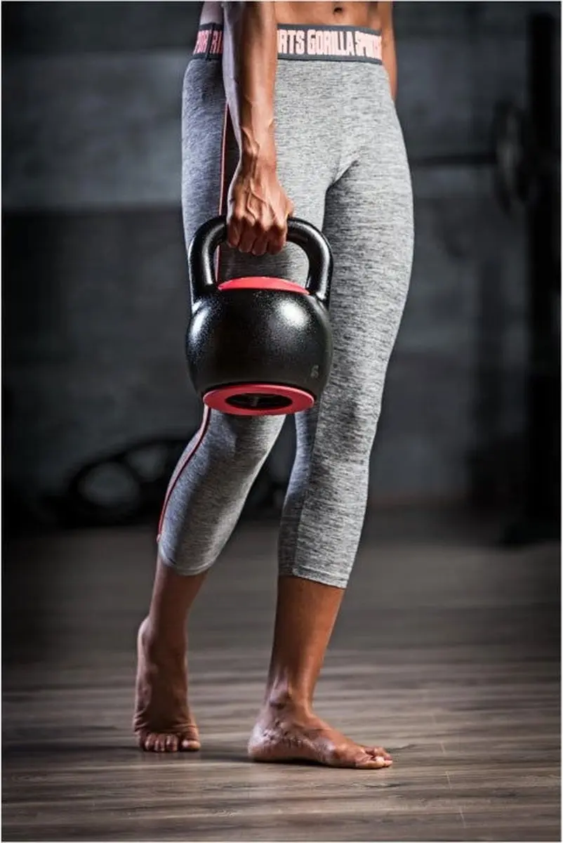 Gorilla Sports Kettlebell 8-16kg - Verstelbaar - Zwart
