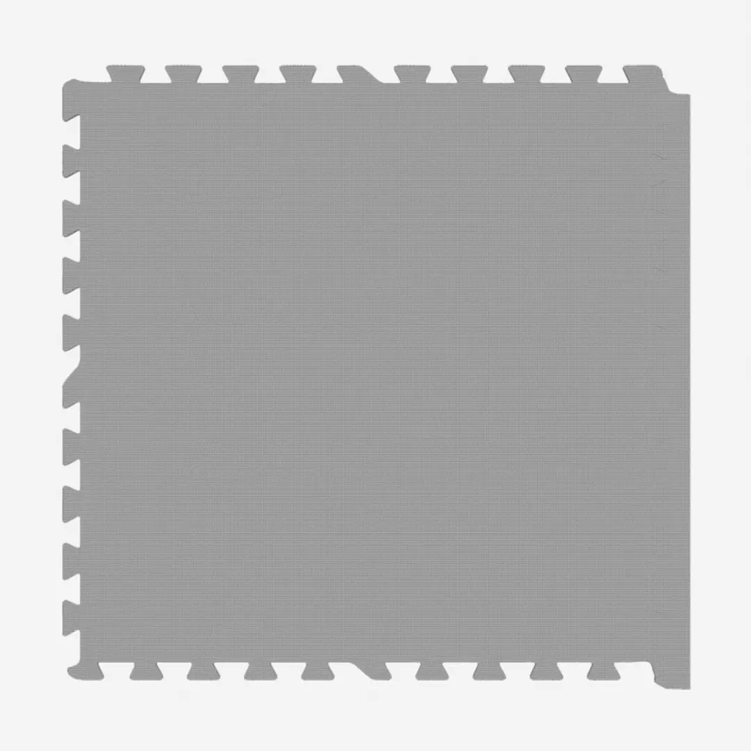Gorilla Sports Puzzelmat Grijs - 6 Stuks + 12 Eindstukken