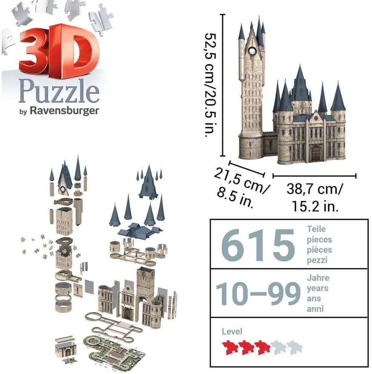 Ravensburger Zweinstein Astronomie Toren 3D Puzzel 540 Stuks
