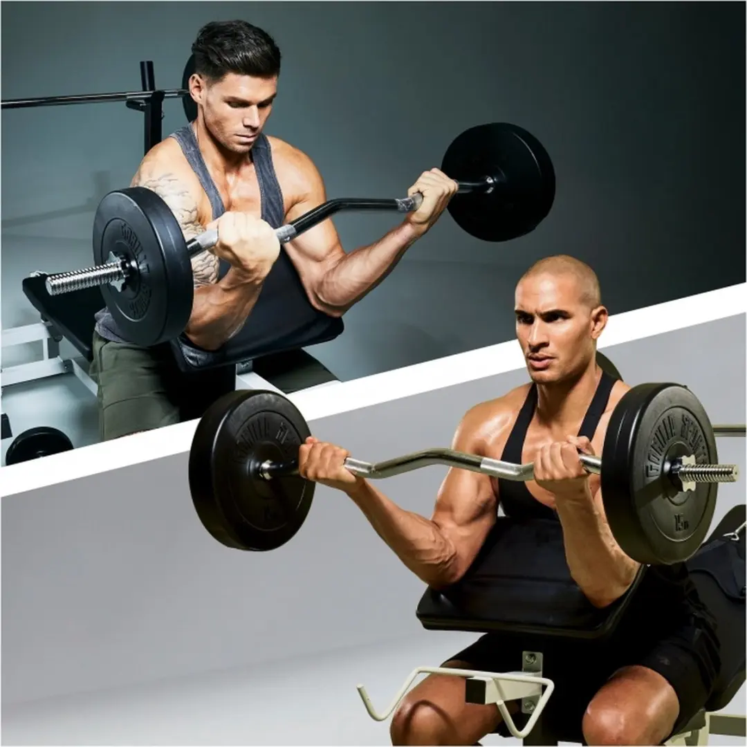 Gorilla Sports Halterschijven Set 30kg - 2x15kg - 30mm - Zwart