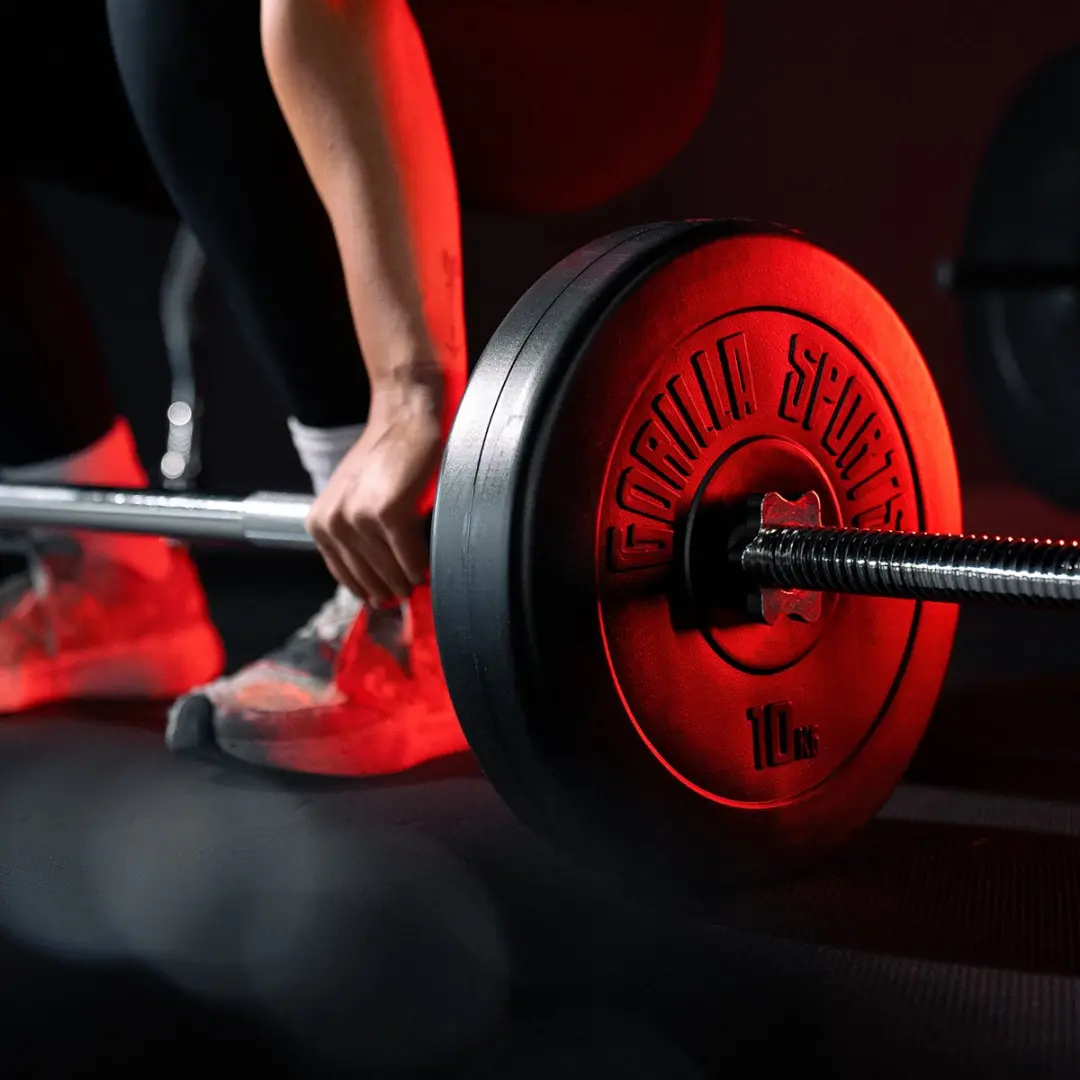 Gorilla Sports Halterschijven Set 30kg - 2x15kg - 30mm - Zwart