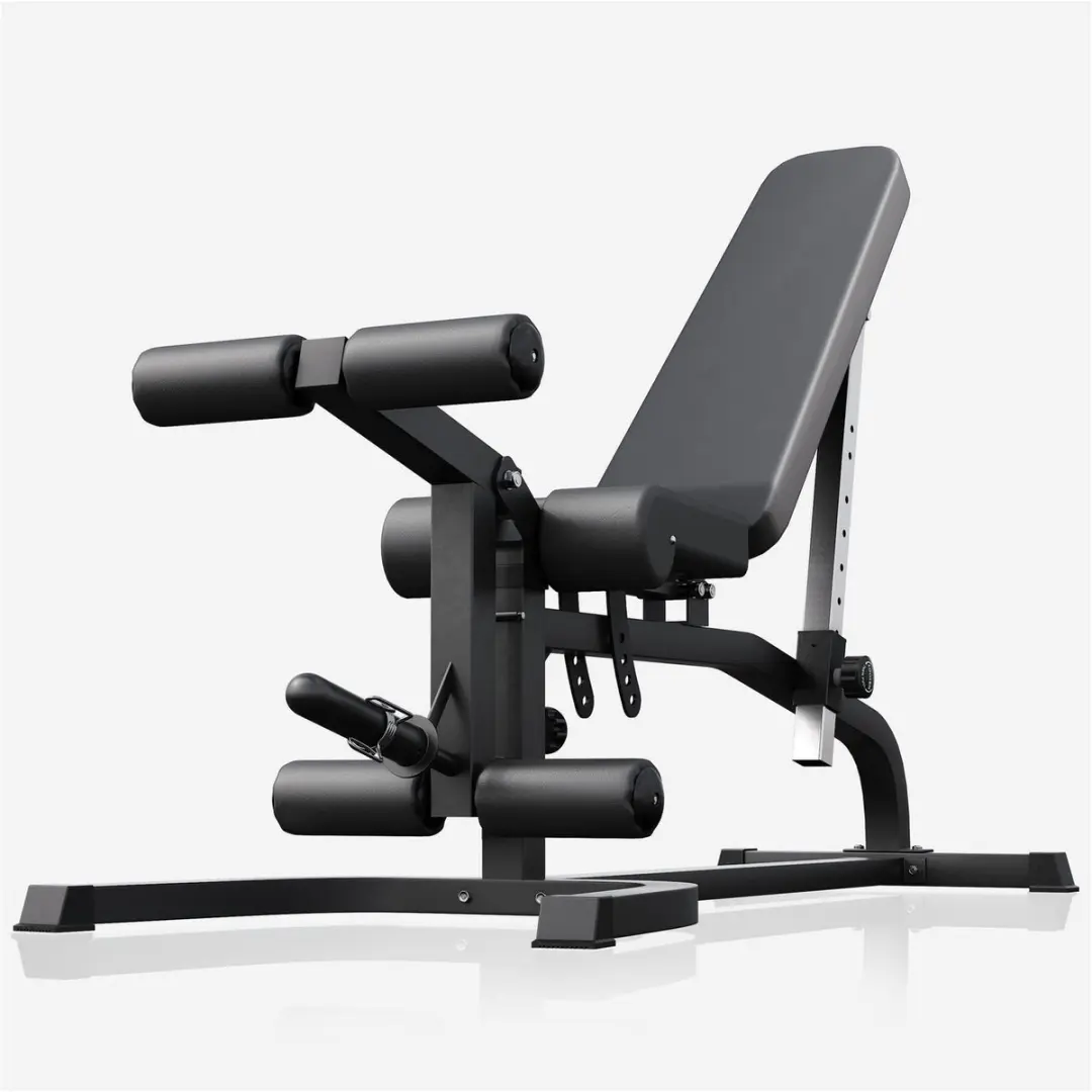 Gorilla Sports Fitnessbank Curlfuncties Kunstleder - Zwart