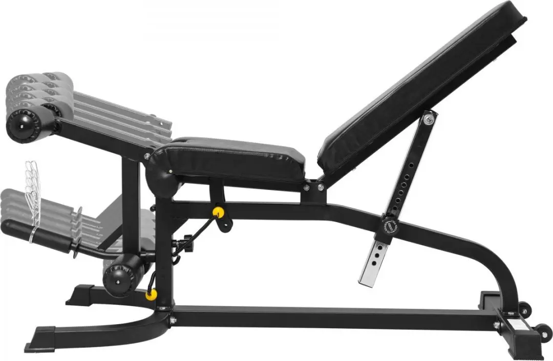 Gorilla Sports Fitnessbank Curlfuncties Kunstleder - Zwart