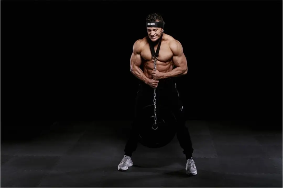 Gorilla Sports Nek Trainer Hoofd Harnas - Zwart